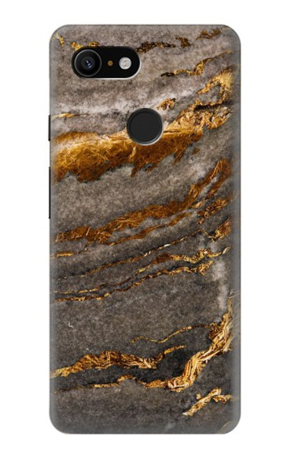 W3886 Rocher de marbre gris Etui Coque Housse et Flip Housse Cuir pour Google Pixel 3