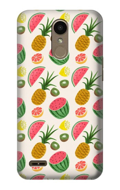 W3883 Motif de fruits Etui Coque Housse et Flip Housse Cuir pour LG K10 (2018), LG K30