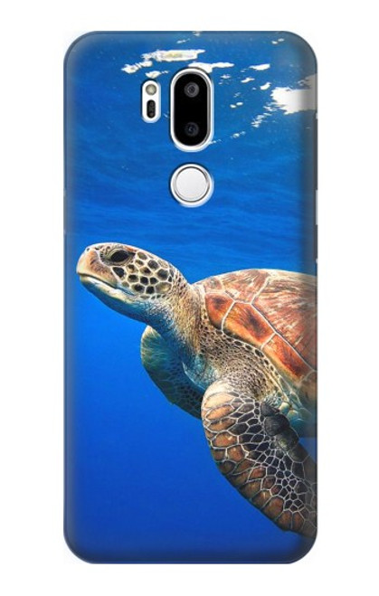 W3898 Tortue de mer Etui Coque Housse et Flip Housse Cuir pour LG G7 ThinQ