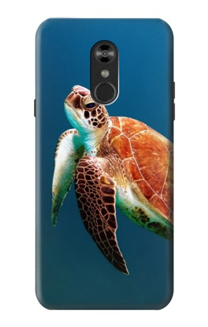 W3899 Tortue de mer Etui Coque Housse et Flip Housse Cuir pour LG Q Stylo 4, LG Q Stylus