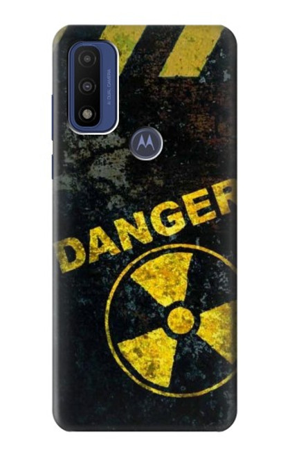 W3891 Risque nucléaire Danger Etui Coque Housse et Flip Housse Cuir pour Motorola G Pure