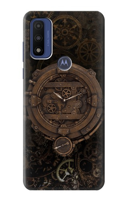 W3902 Horloge Steampunk Etui Coque Housse et Flip Housse Cuir pour Motorola G Pure