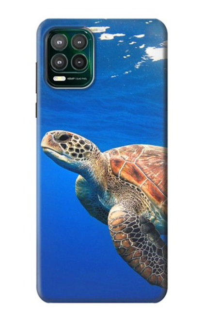 W3898 Tortue de mer Etui Coque Housse et Flip Housse Cuir pour Motorola Moto G Stylus 5G