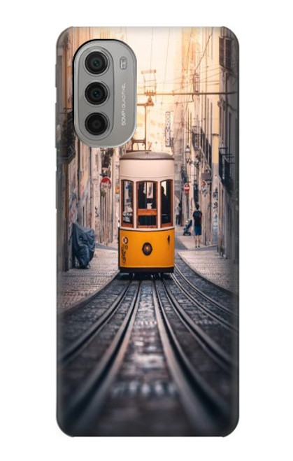 W3867 Tramways à Lisbonne Etui Coque Housse et Flip Housse Cuir pour Motorola Moto G51 5G