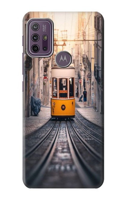 W3867 Tramways à Lisbonne Etui Coque Housse et Flip Housse Cuir pour Motorola Moto G10 Power