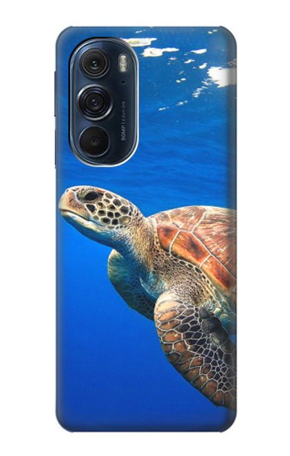 W3898 Tortue de mer Etui Coque Housse et Flip Housse Cuir pour Motorola Edge X30