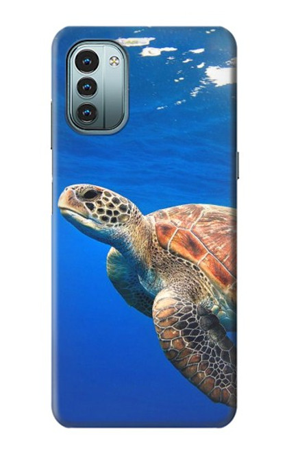 W3898 Tortue de mer Etui Coque Housse et Flip Housse Cuir pour Nokia G11, G21