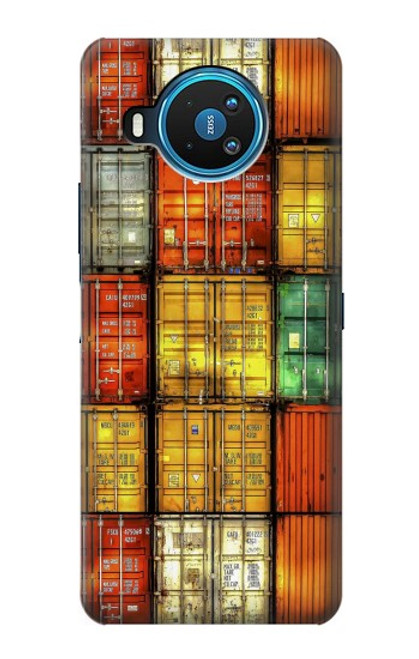 W3861 Bloc de conteneur coloré Etui Coque Housse et Flip Housse Cuir pour Nokia 8.3 5G
