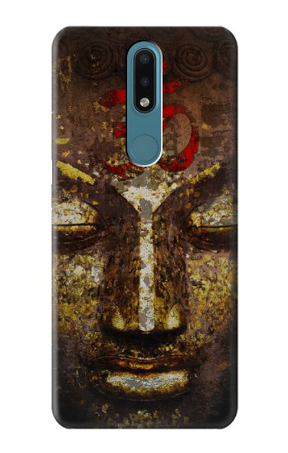 W3874 Symbole Ohm du visage de Bouddha Etui Coque Housse et Flip Housse Cuir pour Nokia 2.4