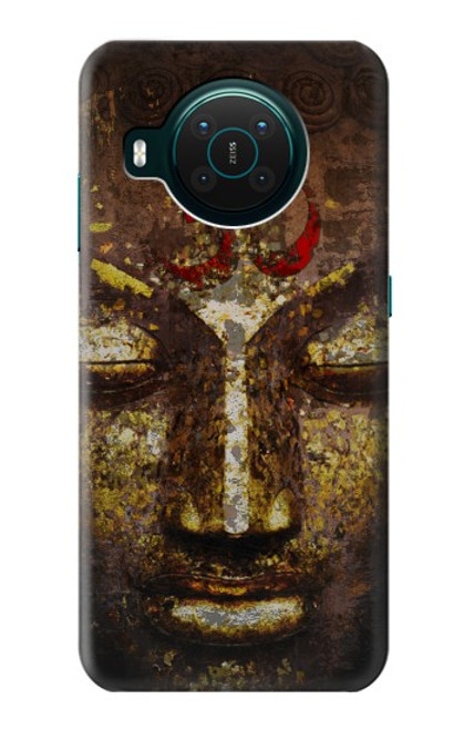 W3874 Symbole Ohm du visage de Bouddha Etui Coque Housse et Flip Housse Cuir pour Nokia X10