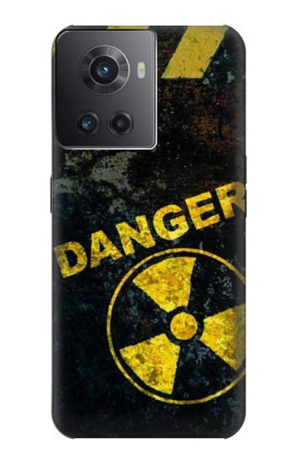 W3891 Risque nucléaire Danger Etui Coque Housse et Flip Housse Cuir pour OnePlus 10R