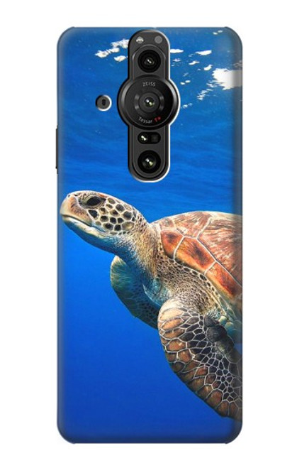 W3898 Tortue de mer Etui Coque Housse et Flip Housse Cuir pour Sony Xperia Pro-I