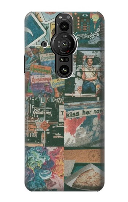 W3909 Affiche ancienne Etui Coque Housse et Flip Housse Cuir pour Sony Xperia Pro-I