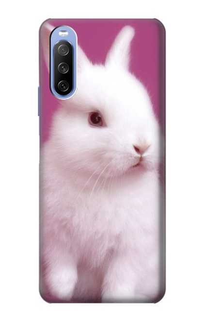 W3870 Mignon bébé lapin Etui Coque Housse et Flip Housse Cuir pour Sony Xperia 10 III Lite