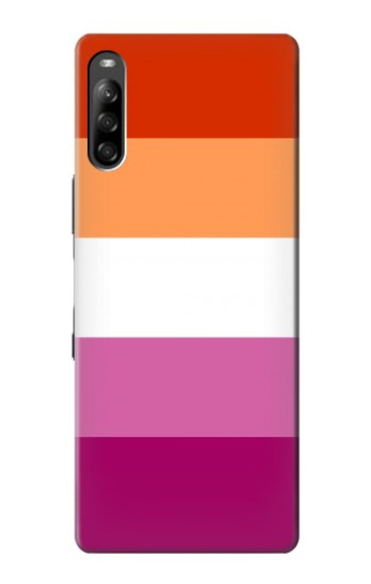 W3887 Drapeau de la fierté lesbienne Etui Coque Housse et Flip Housse Cuir pour Sony Xperia L4