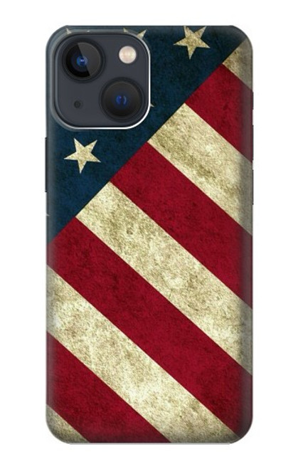 W3295 Drapeau national des États-Unis Etui Coque Housse et Flip Housse Cuir pour iPhone 14