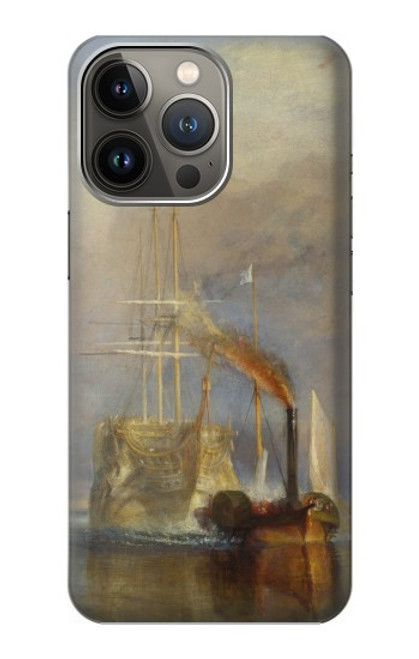 W3338 J. M. W. Turner Le Téméraire Etui Coque Housse et Flip Housse Cuir pour iPhone 14 Pro