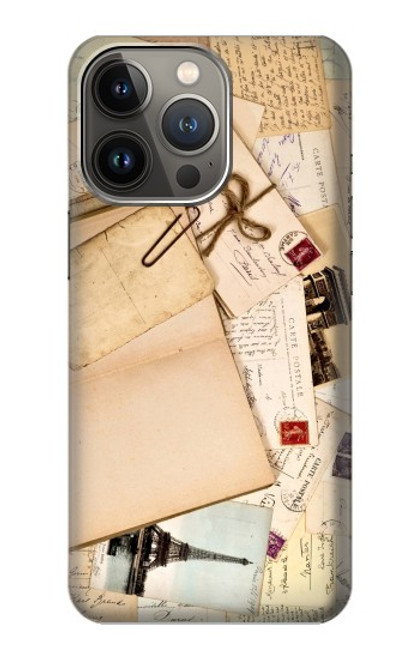 W3397 cartes postales souvenirs Etui Coque Housse et Flip Housse Cuir pour iPhone 14 Pro