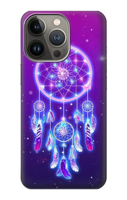 W3484 Dream Catcher mignon Galaxie Etui Coque Housse et Flip Housse Cuir pour iPhone 14 Pro