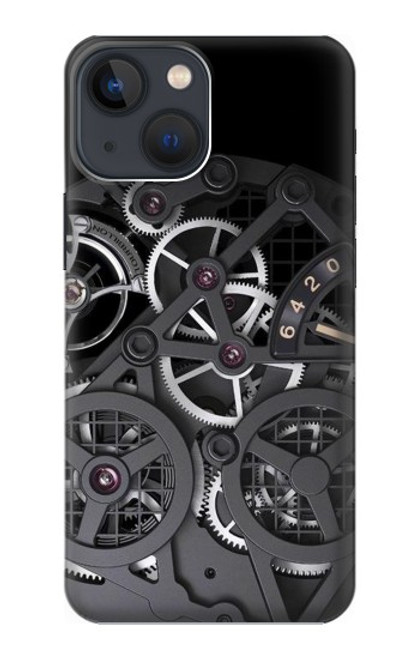 W3176 A l'intérieur Montre Noir Etui Coque Housse et Flip Housse Cuir pour iPhone 14 Plus