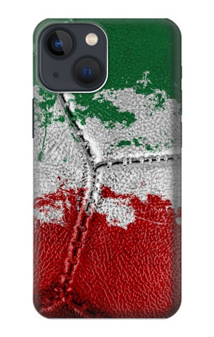 W3318 Italie Drapeau graphique Football Millésime Etui Coque Housse et Flip Housse Cuir pour iPhone 14 Plus