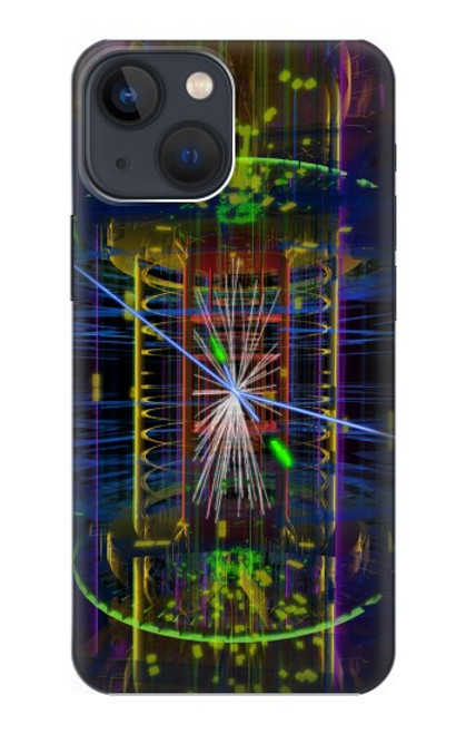 W3545 Collision de particules Quantiques Etui Coque Housse et Flip Housse Cuir pour iPhone 14 Plus