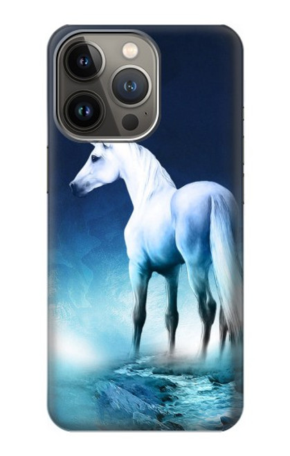 W1130 licorne Cheval Etui Coque Housse et Flip Housse Cuir pour iPhone 14 Pro Max