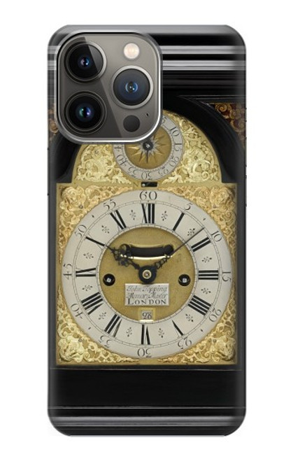 W3144 Support Antique Horloge Etui Coque Housse et Flip Housse Cuir pour iPhone 14 Pro Max