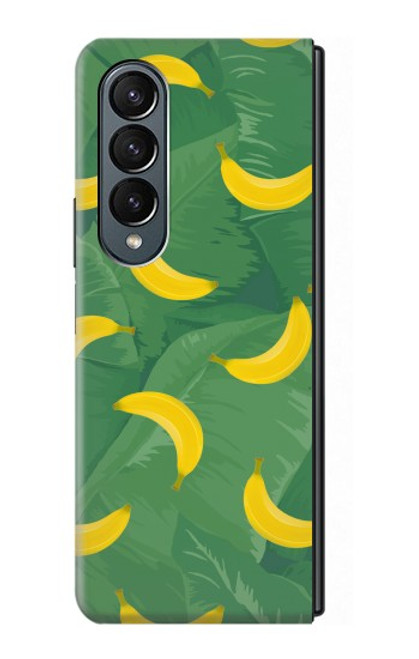 W3286 Motif banane Etui Coque Housse et Flip Housse pour Samsung Galaxy Z Fold 4