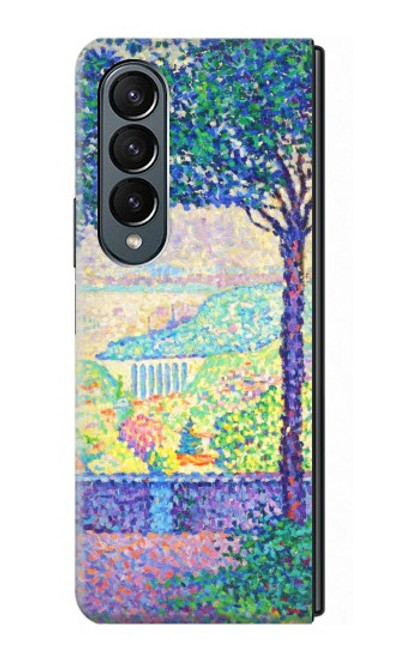 W3349 Paul Signac Terrasse de Meudon Etui Coque Housse et Flip Housse pour Samsung Galaxy Z Fold 4