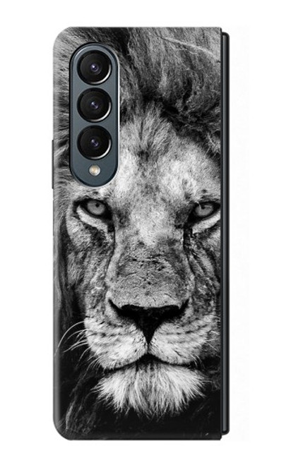 W3372 Lion Visage Etui Coque Housse et Flip Housse pour Samsung Galaxy Z Fold 4