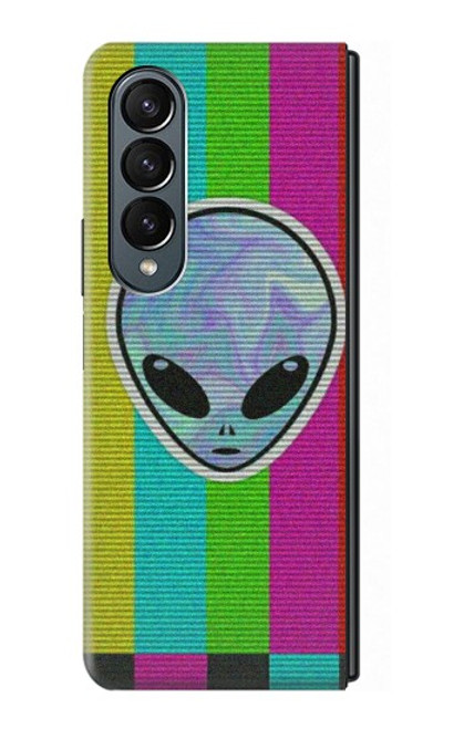 W3437 Extraterrestre Aucun signal Etui Coque Housse et Flip Housse pour Samsung Galaxy Z Fold 4