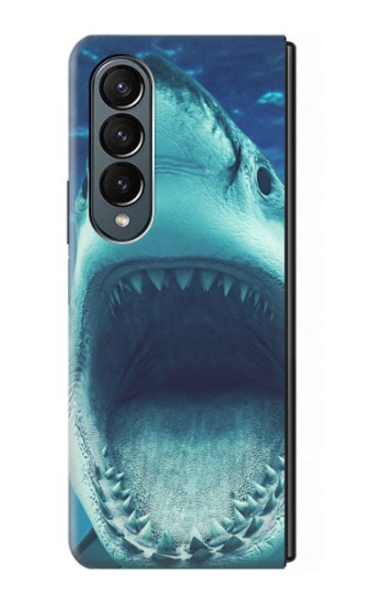 W3548 Requin-tigre Etui Coque Housse et Flip Housse pour Samsung Galaxy Z Fold 4