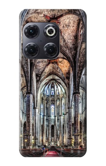 W3210 Santa Maria Del Mar Cathedral Etui Coque Housse et Flip Housse Cuir pour OnePlus 10T