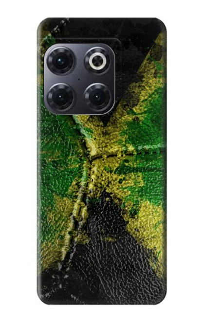 W3319 Jamaïque Drapeau graphique Football Millésime Etui Coque Housse et Flip Housse Cuir pour OnePlus 10T