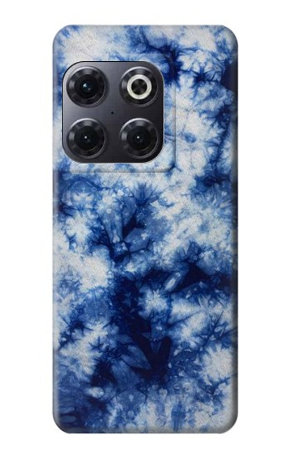 W3439 Tissu Indigo Tie Dye Etui Coque Housse et Flip Housse Cuir pour OnePlus 10T