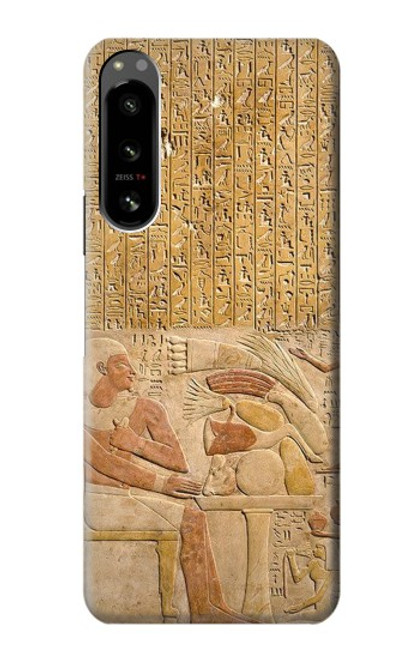 W3398 Egypte Stela Montouhotep Etui Coque Housse et Flip Housse Cuir pour Sony Xperia 5 IV