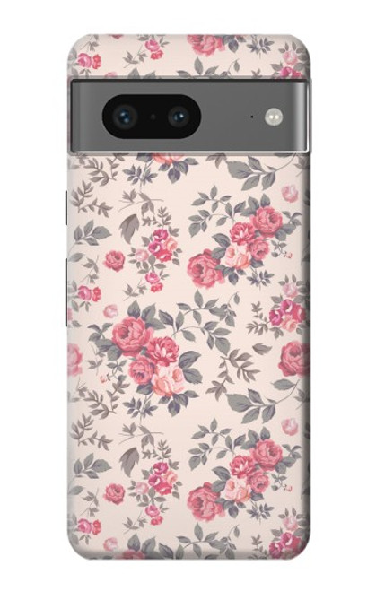 W3095 Motif Rose millésimé Etui Coque Housse et Flip Housse Cuir pour Google Pixel 7