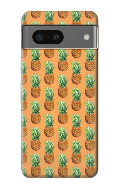 W3258 Motif ananas Etui Coque Housse et Flip Housse Cuir pour Google Pixel 7