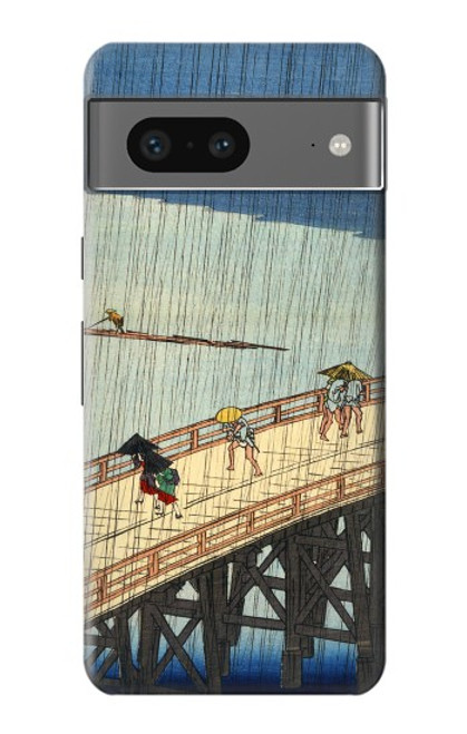 W3347 Utagawa Hiroshige douche soudaine Etui Coque Housse et Flip Housse Cuir pour Google Pixel 7