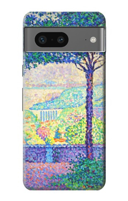 W3349 Paul Signac Terrasse de Meudon Etui Coque Housse et Flip Housse Cuir pour Google Pixel 7