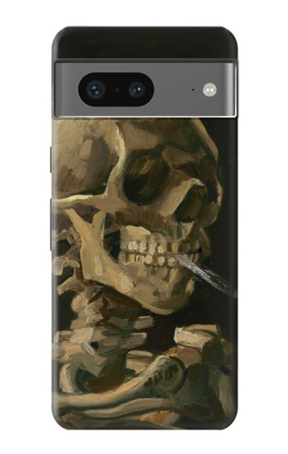 W3358 Vincent Van Gogh Skeleton cigarette Etui Coque Housse et Flip Housse Cuir pour Google Pixel 7