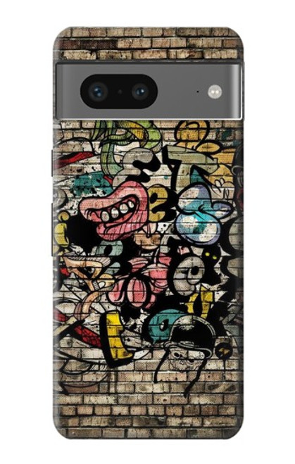 W3394 Graffiti mur Etui Coque Housse et Flip Housse Cuir pour Google Pixel 7