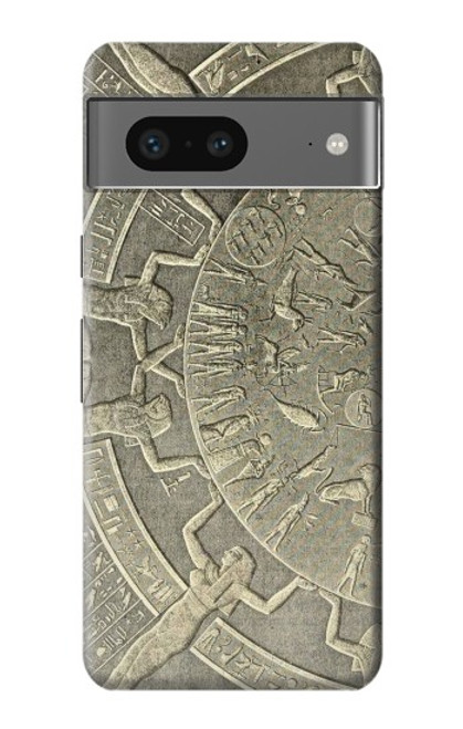 W3396 Dendérah Zodiaque Egypte ancienne Etui Coque Housse et Flip Housse Cuir pour Google Pixel 7