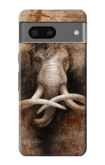 W3427 Mammoth Ancient Art la Grotte Etui Coque Housse et Flip Housse Cuir pour Google Pixel 7