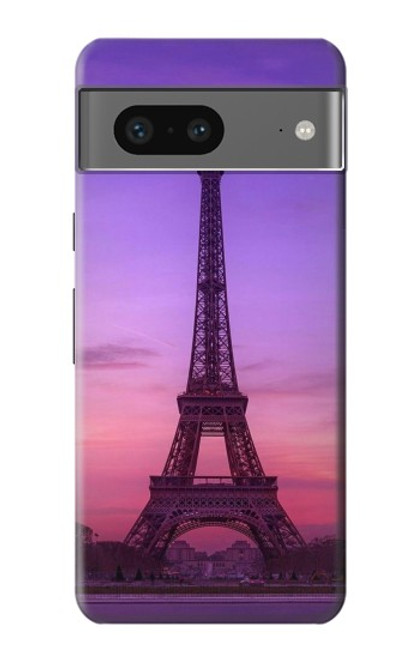 W3447 Paris Eiffel Le coucher du soleil Etui Coque Housse et Flip Housse Cuir pour Google Pixel 7