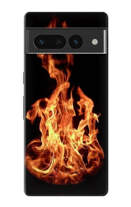 W3379 Cadre d'incendie Etui Coque Housse et Flip Housse Cuir pour Google Pixel 7 Pro