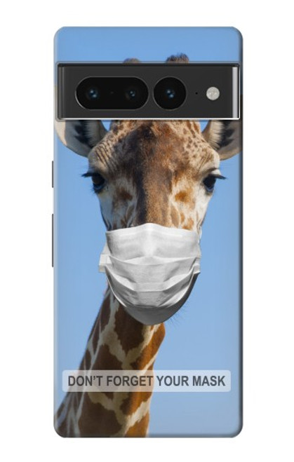W3806 Drôle de girafe Etui Coque Housse et Flip Housse Cuir pour Google Pixel 7 Pro