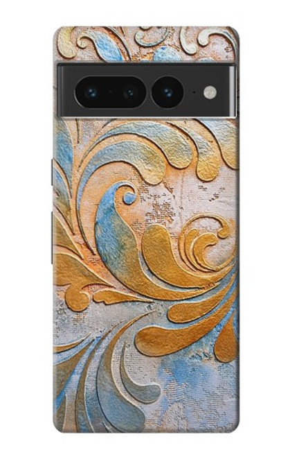 W3875 Tapis vintage en toile Etui Coque Housse et Flip Housse Cuir pour Google Pixel 7 Pro