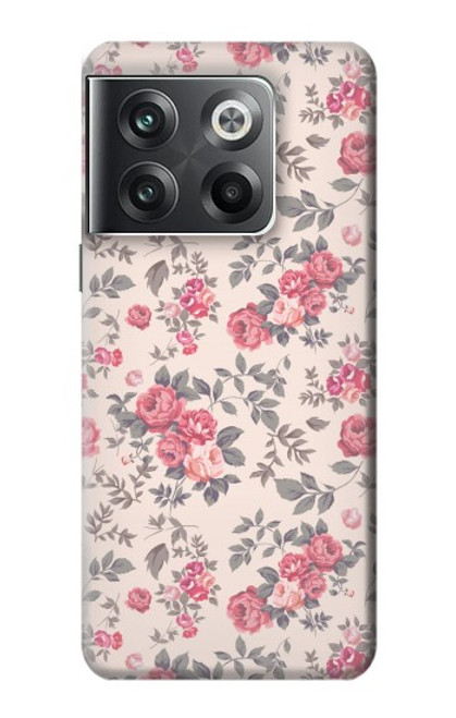 W3095 Motif Rose millésimé Etui Coque Housse et Flip Housse Cuir pour OnePlus Ace Pro